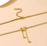 Pretty Butterfly Polish Pendant Necklace