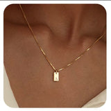 Necklace Initial Letters 14K Gold