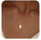 Necklace Initial Letters 14K Gold